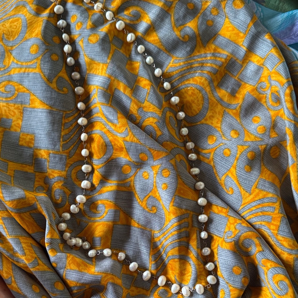 Silpada Freshwater Pearl Strand Necklace - White Pearls